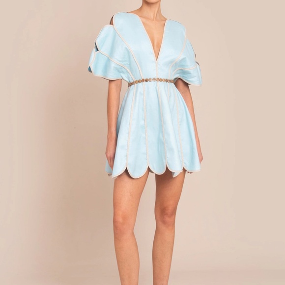 Azulu "Namika" Dress in Aqua - Picture 1 of 6